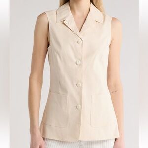 NWT Rag & Bone Drea Vest - Ivory
